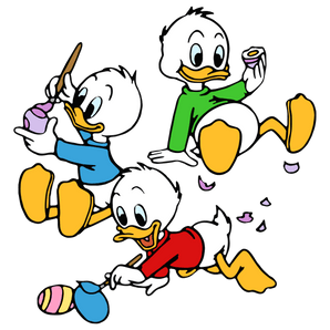 Huey Dewey and Louie Duck Easter Design | Iris DTF