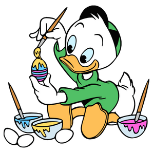 Disney Louie Duck Easter Design - DTF Ready To Press