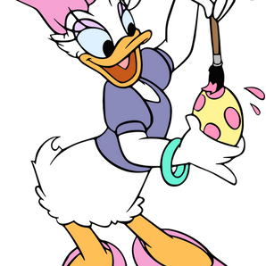 Disney Daisy Duck Easter Design - DTF Ready To Press