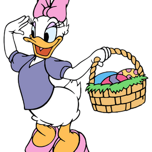 Daisy Duck Easter Design - DTF Ready To Press