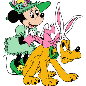 Pluto and Daisy Duck Easter Design | Iris DTF