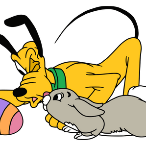 Disney Pluto Easter Hunting Design - DTF Ready To Press