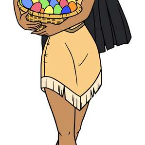 Disney Pocahontas Easter Design - DTF Ready To Press