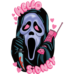 Halloween Hello Sidney Design - DTF Ready To Press