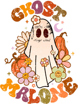 Halloween Ghost Malone Design - DTF Ready To Press