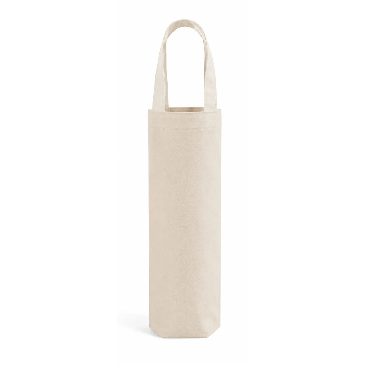 Canvas Single Wine Tote Bag – Reusable Cotton Wine Bottle Carrier WB20 - Iris DTF 