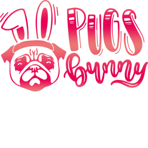 Pugs Bunny Easter Design - DTF Ready To Press
