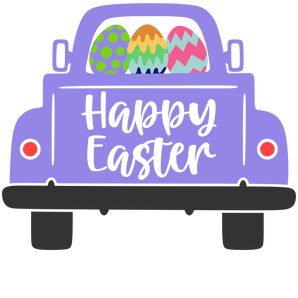 Happy Easter Track Design - DTF Ready To Press
