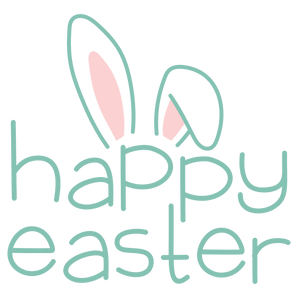 Bunny Happy Easter Design - DTF Ready To Press