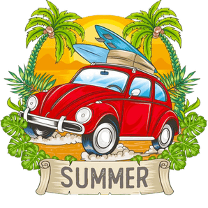Summer Trip Design - DTF Ready To Press
