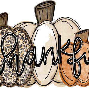 Thanksgiving Pumpkin Design - DTF Ready To Press