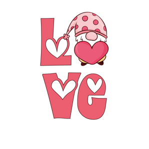 Gnome Love Valentine's Day Design DTF | Iris DTF