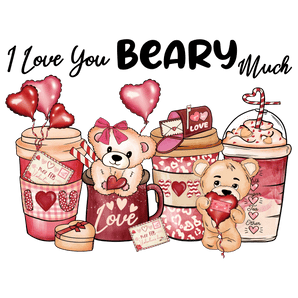 I Love Beary Much Valentine's Day Design | Iris DTF