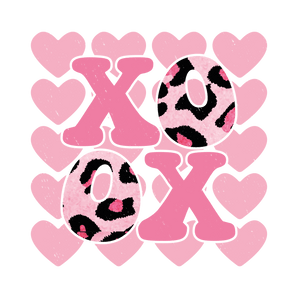 XOXO Pink Leopard Valentine's Day Design | Iris DTF