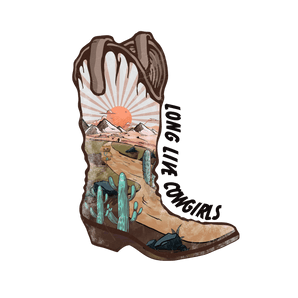 Long Live Cowgirls Western Design - DTF Ready To Press