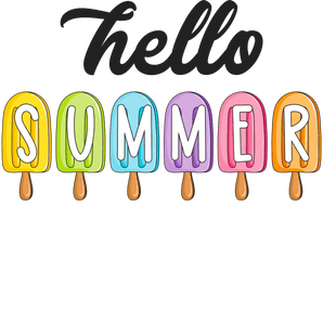 Hello Summer Design DTF-Ready to Press (V8) | Iris DTF