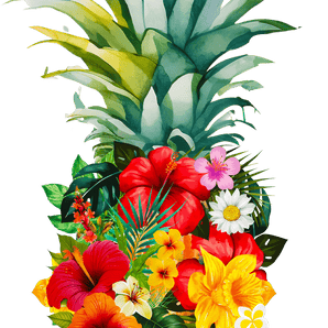 Cute Pineapple Design - DTF Ready To Press