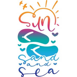 Summer Sunset and Sea Design - DTF Ready To Press