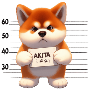 Cute Akita Dog Lover Design - DTF Ready To Press