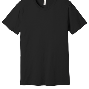 Bella + Canvas 3001CVC Unisex CVC Blend Short Sleeve T-Shirt – Black Heather