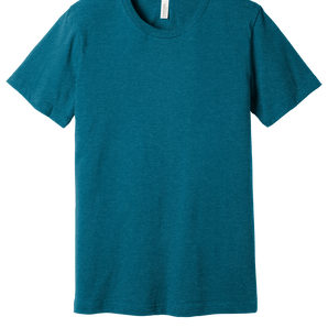 Bella + Canvas 3001CVC Unisex CVC Blend Short Sleeve T-Shirt – Heather Deep Teal