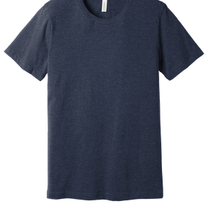 Bella + Canvas 3001CVC Unisex CVC Blend Short Sleeve T-Shirt – Heather Midnight Navy