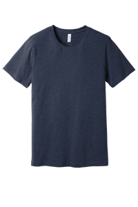 Bella + Canvas 3001CVC Unisex CVC Blend Short Sleeve T-Shirt – Heather Midnight Navy