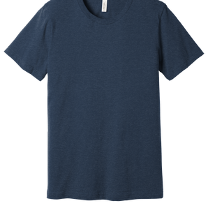 Bella + Canvas 3001CVC Unisex CVC Blend Short Sleeve T-Shirt – Heather Navy