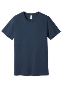 Bella + Canvas 3001CVC Unisex CVC Blend Short Sleeve T-Shirt – Heather Navy