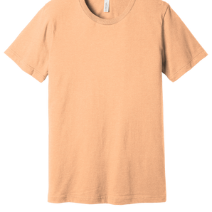 Bella + Canvas 3001CVC Unisex CVC Blend Short Sleeve T-Shirt – Heather Peach