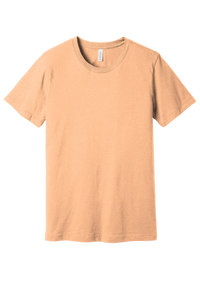 Bella + Canvas 3001CVC Unisex CVC Blend Short Sleeve T-Shirt – Heather Peach