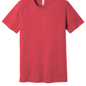 Bella + Canvas 3001CVC Unisex CVC Blend Short Sleeve T-Shirt – Heather Red