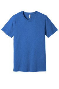Bella + Canvas 3001CVC Unisex CVC Blend Short Sleeve T-Shirt – Heather True Royal