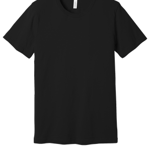Bella + Canvas 3001CVC Unisex CVC Blend Short Sleeve T-Shirt – Solid Black Blend