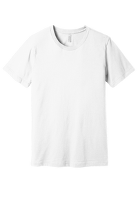 Bella + Canvas 3001CVC Unisex CVC Blend Short Sleeve T-Shirt – Solid White Blend