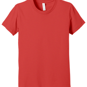 Bella + Canvas 3001YCVC Youth CVC Blend Short Sleeve T-Shirt – Heather Red