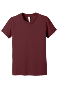 Bella + Canvas 3001Y Youth Jersey Short Sleeve T-Shirt – Maroon