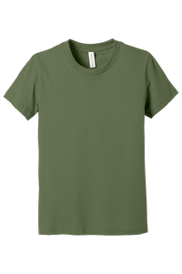 Bella + Canvas 3001Y Youth Jersey Short Sleeve T-Shirt – Military Green