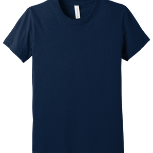 Bella + Canvas 3001Y Youth Jersey Short Sleeve T-Shirt – Navy