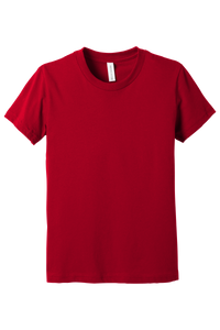 Bella + Canvas 3001Y Youth Jersey Short Sleeve T-Shirt – Red