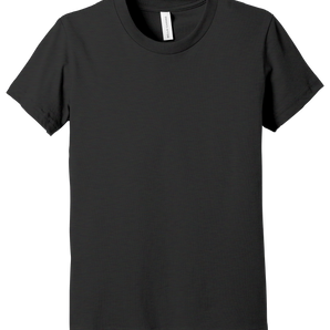 Bella + Canvas 3001YCVC Youth CVC Blend Short Sleeve T-Shirt – Solid Black Blend