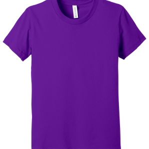 Bella + Canvas 3001Y Youth Jersey Short Sleeve T-Shirt – Team Purple