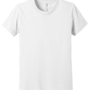Bella + Canvas 3001Y Youth Jersey Short Sleeve T-Shirt – White