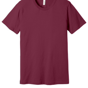 Bella + Canvas 3001CV Unisex Jersey Short Sleeve T-Shirt – Maroon