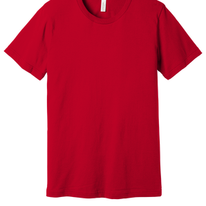 Bella + Canvas 3001CV Unisex Jersey Short Sleeve T-Shirt – Red