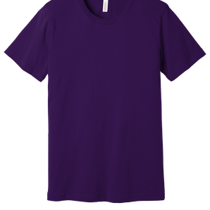 Bella + Canvas 3001CV Unisex Jersey Short Sleeve T-Shirt – Team Purple