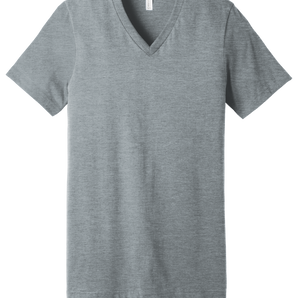 Bella + Canvas 3005CVC Unisex V-Neck CVC Blend Short Sleeve T-Shirt – Athletic Heather