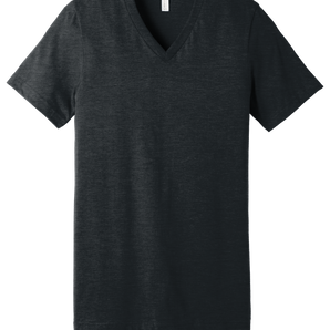 Bella + Canvas 3005CVC Unisex V-Neck CVC Blend Short Sleeve T-Shirt – Heather Dark Grey