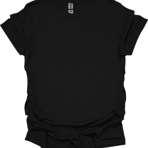 Gildan 64000 – Black Size S - Front View