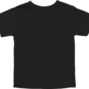 Bella + Canvas 3001T Toddler Jersey Short Sleeve T-Shirt – Black
